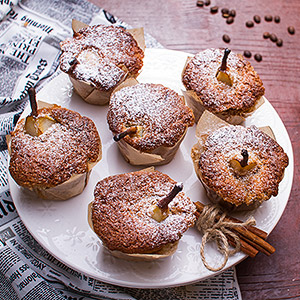 Cynamonowo-gruszkowe muffinki